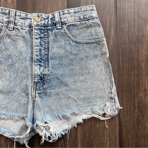 VTG Guess High Rise Distressed Denim Jeans Sz 30 - Picture 2 of 5